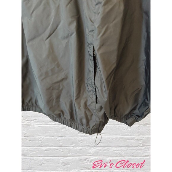 Acuity Mens Black Pullover Windbreaker Golf Rain Jacket 1/4 zip Hidden Hood Sz M - Picture 7 of 15